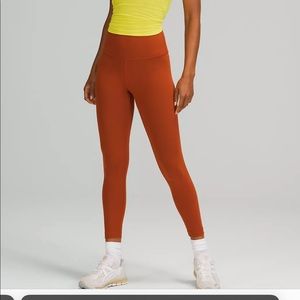 Nwt. LULULEMON Wunder Train High Rise Tight 25” in Aztec Brick size 16